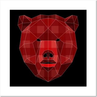 Buffalo Red Plaid Bear Posters and Art